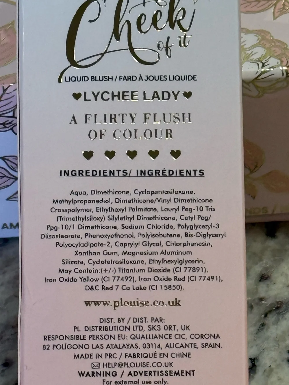 P. Louise The Cheek of It Blusher. Lychee Lady Liquid Blush. New in Box